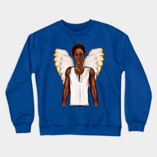 The Best Valentine’s Day Gift ideas 2022, Afro angel - angel with curly Afro hair Crewneck Sweatshirt